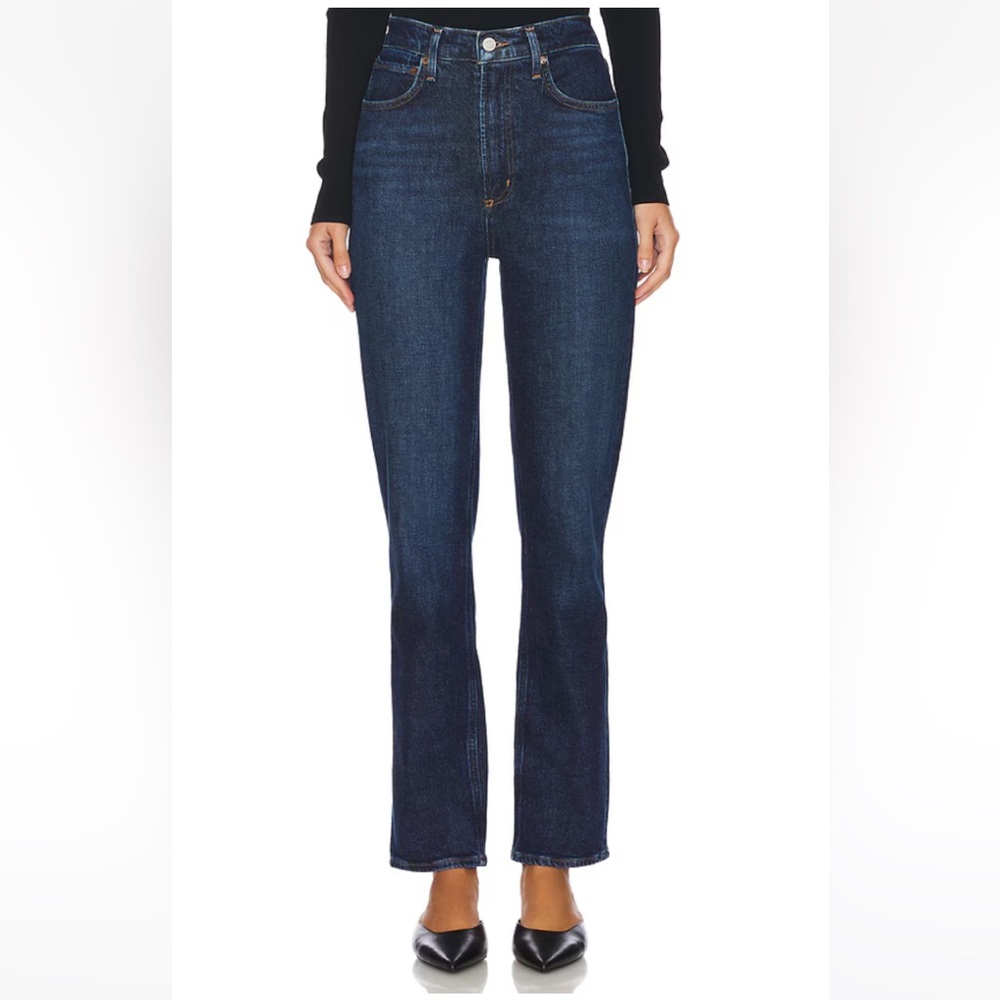 💙💙💙 AGOLDE High Rise Stovepipe Jeans in dark navy size 31